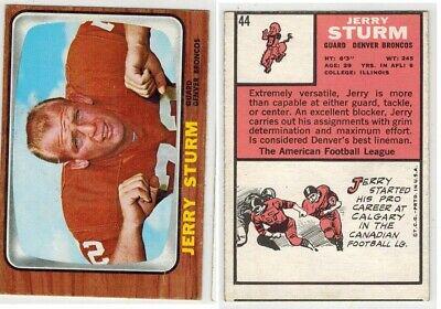 Jerry Sturm #44 Football Cards 1966 Topps