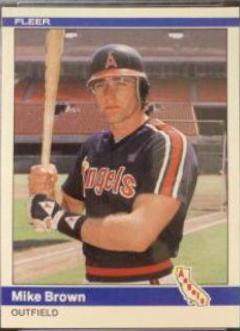Mike Brown #U-17 Baseball Cards 1984 Fleer Update
