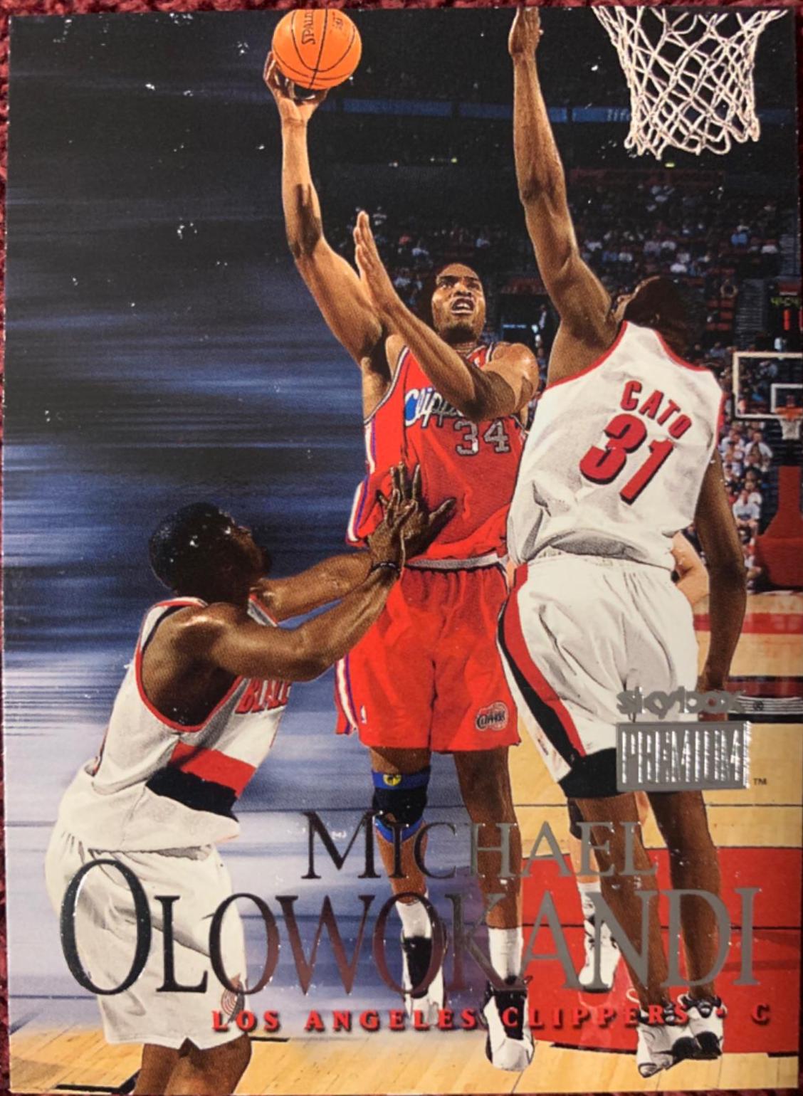 Michael Olowokandi #42 Basketball Cards 1999 SkyBox Premium