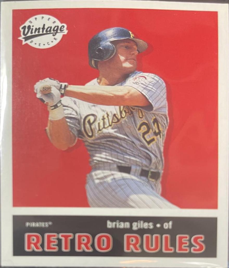 Briam Giles #R14 Baseball Cards 2001 Upper Deck Vintage Retro Rules