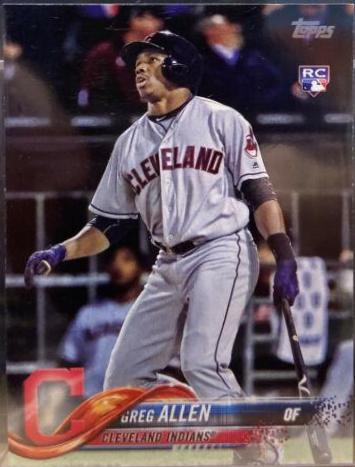Greg Allen #99 Baseball Cards 2018 Topps