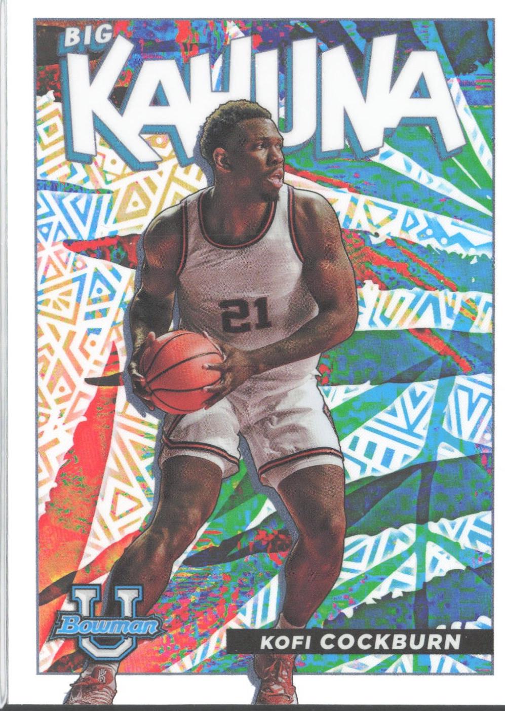 Kofi Cockburn #BK-7 Basketball Cards 2021 Bowman University The Big Kahuna