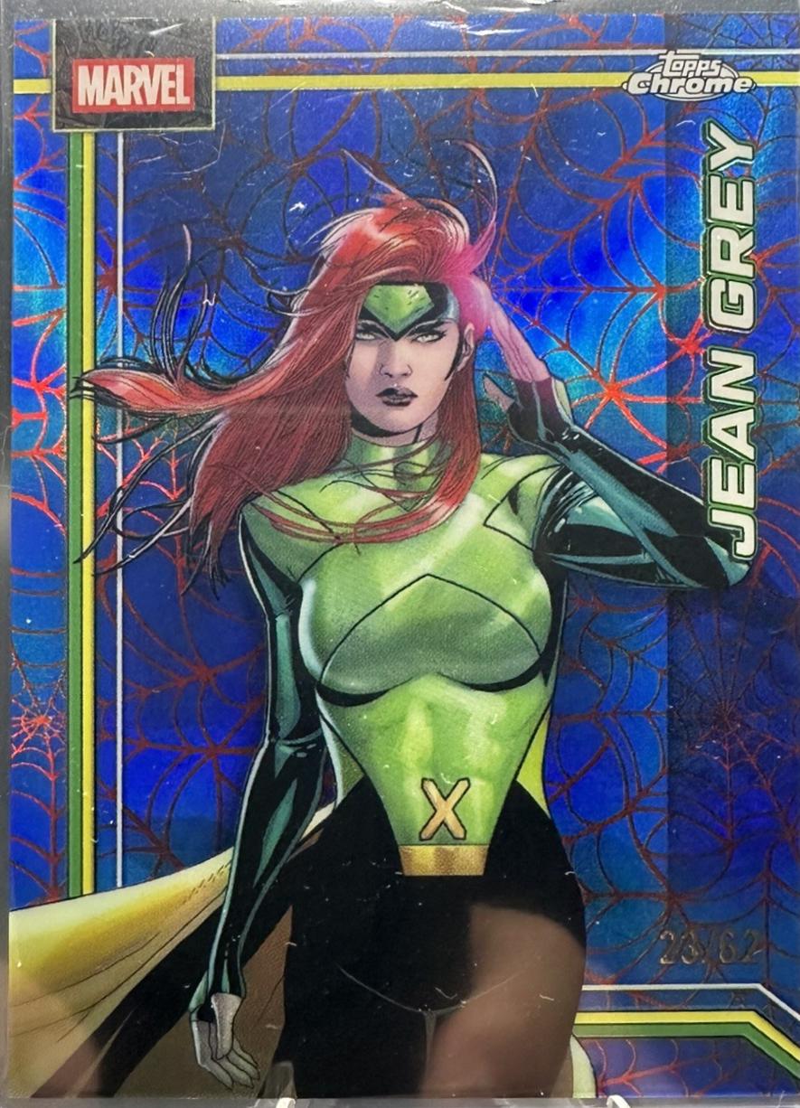Jean Grey Spider-Web Red/Blue Refractor
