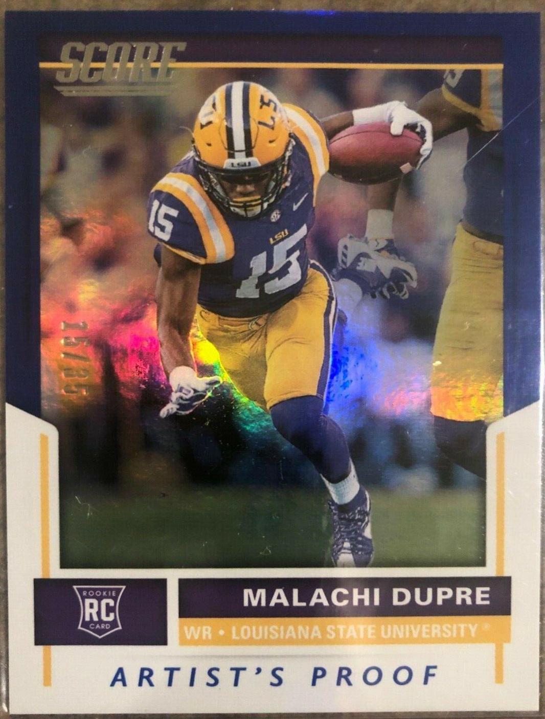 Malachi Dupre #376 Football Cards 2017 Panini Score