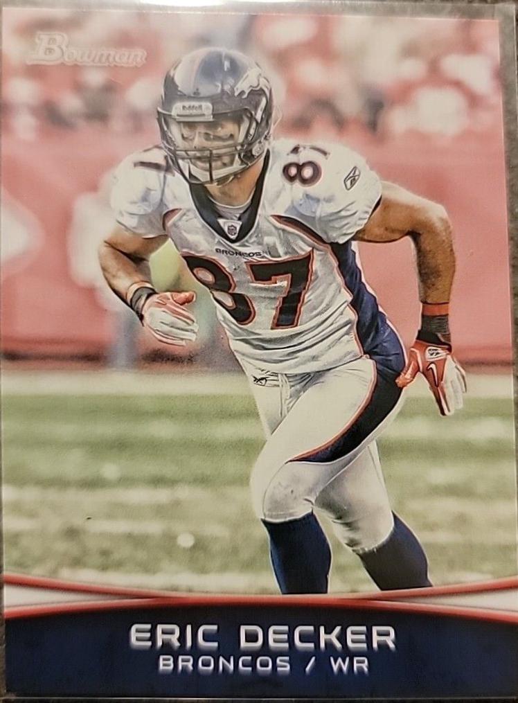 Eric Decker #7 Football Cards 2012 Bowman