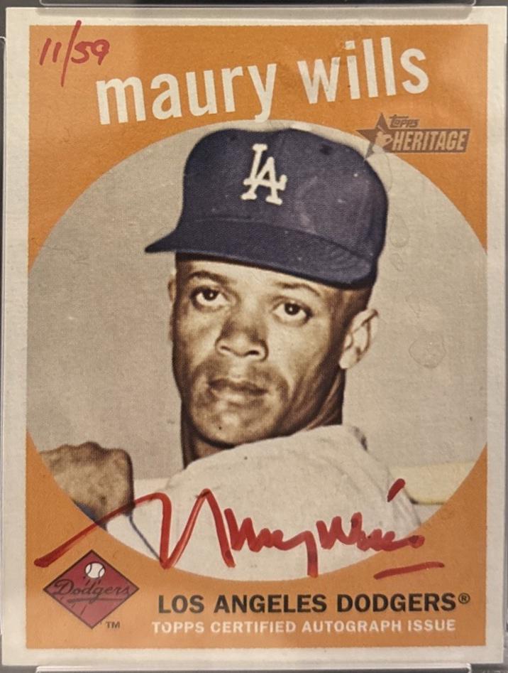 Maury Wills [Red Ink] #ROAMW