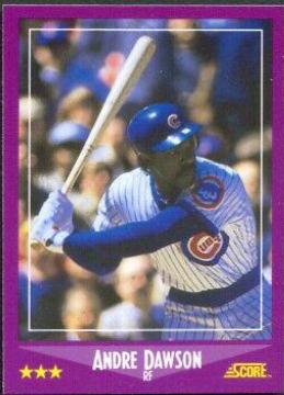 Andre Dawson #4 Baseball Cards 1988 Score Glossy