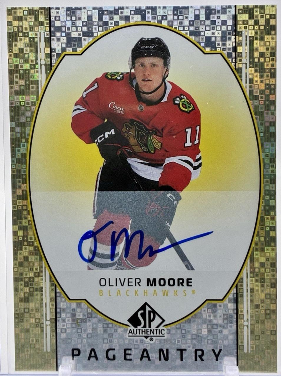 Oliver Moore #P-26 2025 Sp Authentic Pageantry Autograph Hockey