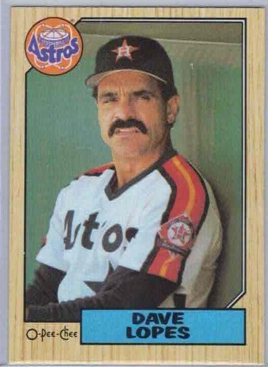 Dave Lopes #311 1987 O Pee Chee Baseball