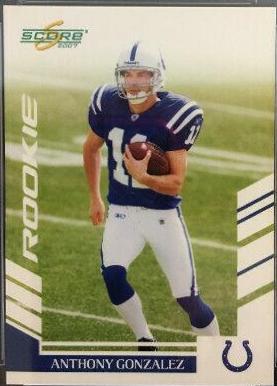 Anthony Gonzalez #353 Football Cards 2007 Panini Score