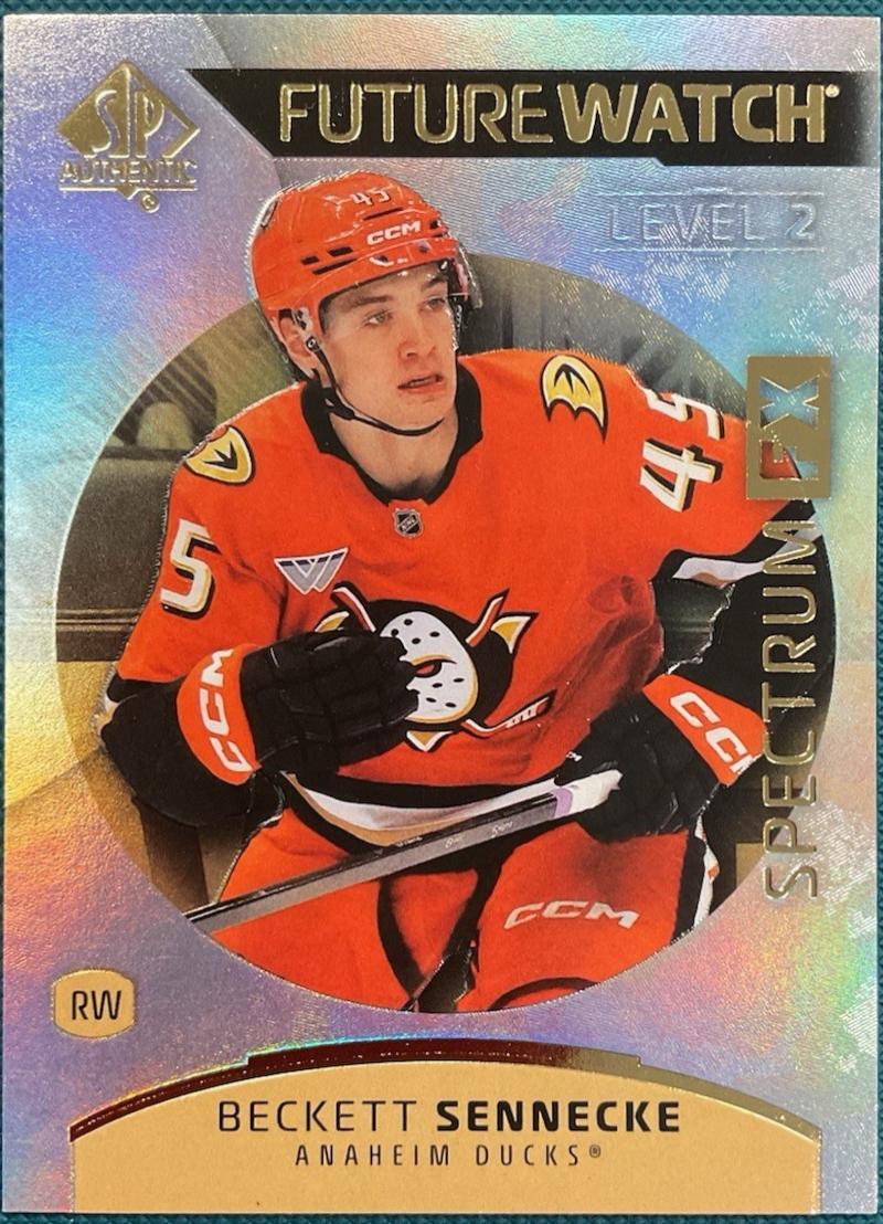 Beckett Sennecke #S-82 2025-26 SP Authentic Hockey Spectrum FX