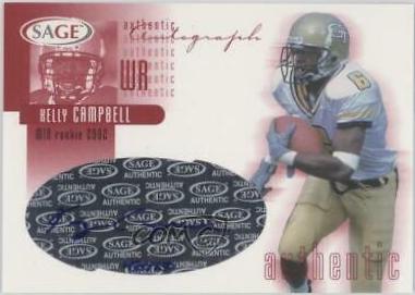 Kelly Campbell #A4 2002 Sage Autographs Football