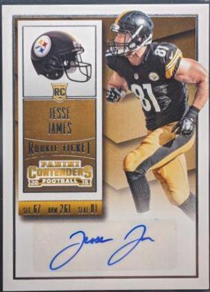 Jesse James [Helmet Autograph Playoff Ticket] #144