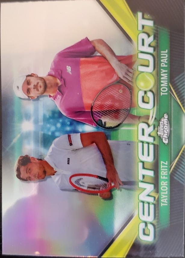 Taylor Fritz / Tommy Paul #CCC-FP Tennis Cards 2024 Topps Chrome Center Court