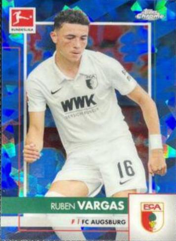 Ruben Vargas #3 Soccer Cards 2020 Topps Chrome Bundesliga