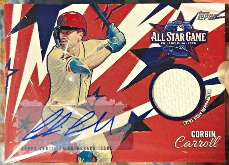 Corbin Carroll #AS-CC 2026 Topps Update All Star Stitches Baseball