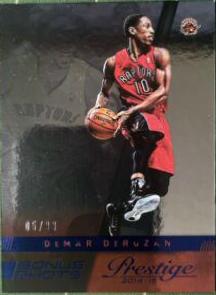 DeMar DeRozan Premium #68 Basketball Cards 2014 Panini Prestige