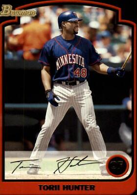 Torii Hunter #41 Baseball Cards 2003 Bowman