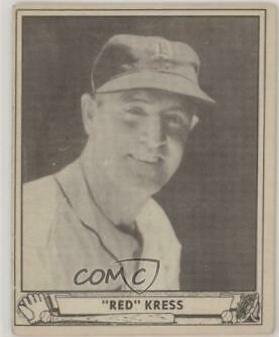Red Kress #45 Baseball Cards 1940 Play Ball
