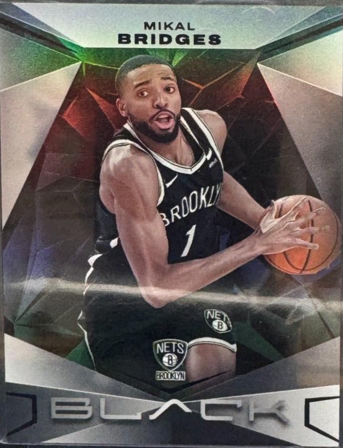 Mikal Bridges #1 Basketball Cards 2023 Panini Black