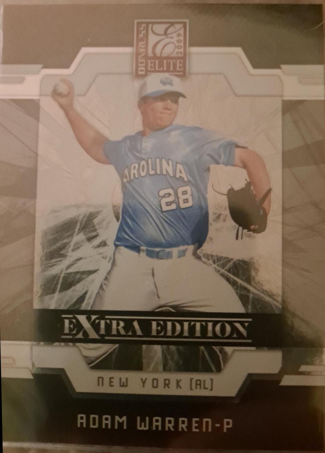 Adam Warren #44 Baseball Cards 2009 Donruss Elite Extra Edition