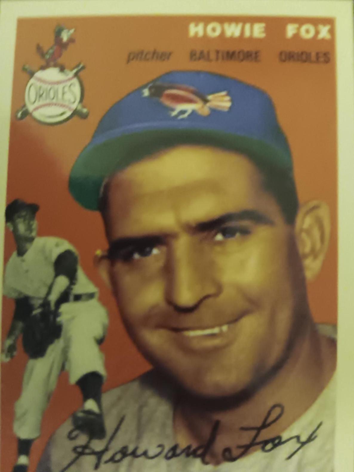 Howie Fox #246 Baseball Cards 1994 Topps Archives 1954 Reprint
