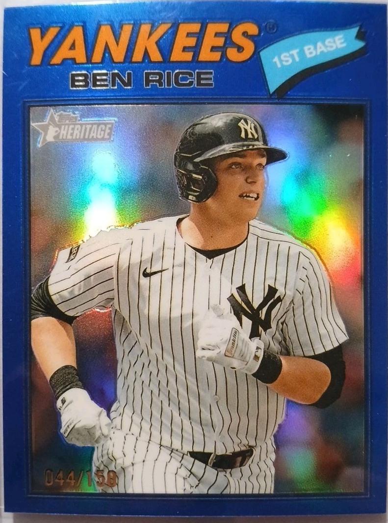 Ben Rice [Blue Bordered Chrome] #189 Prices | 2026 Topps Heritage ...
