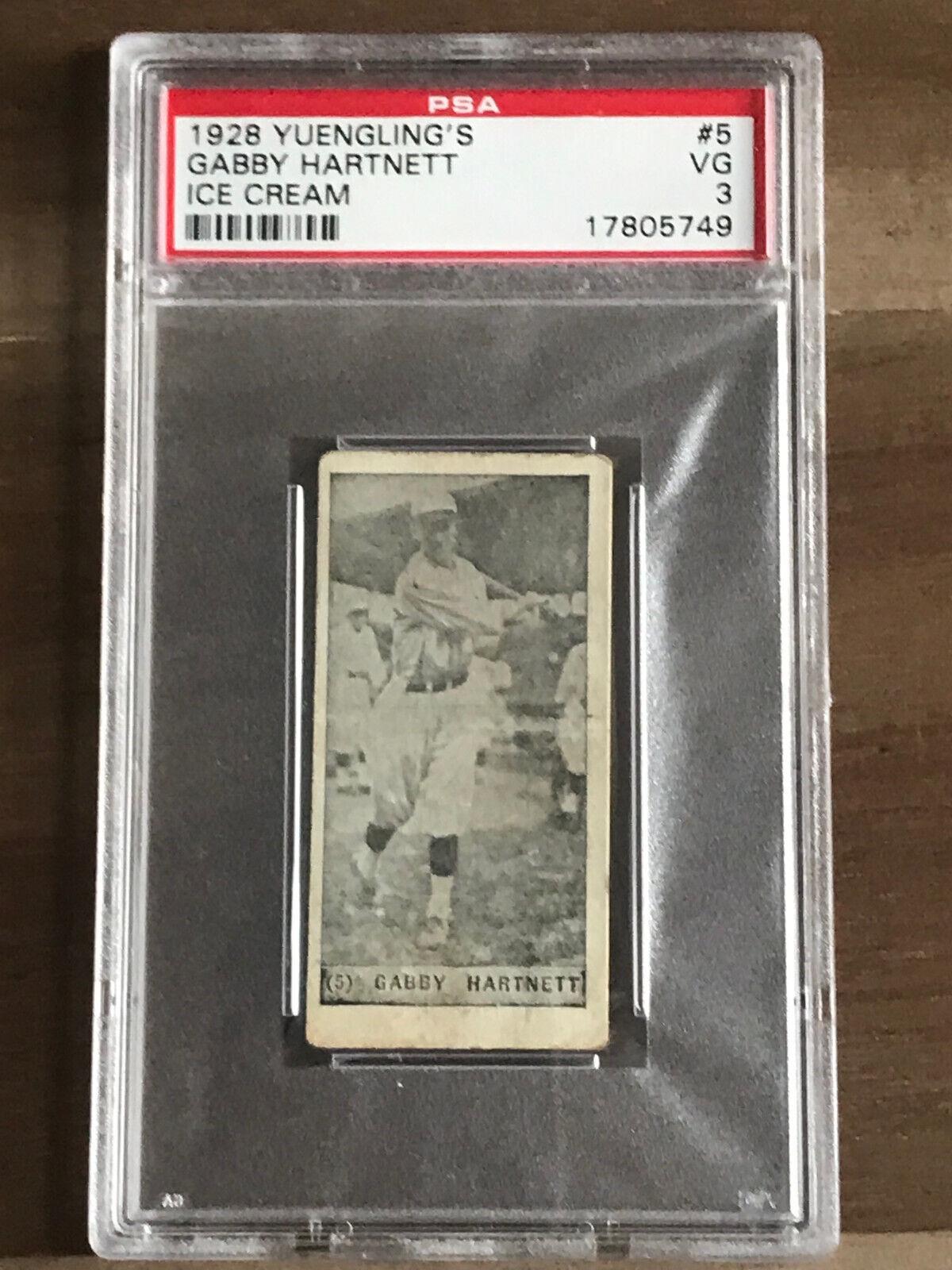 Gabby Hartnett #5 Baseball Cards 1928 Yuengling's Ice Cream