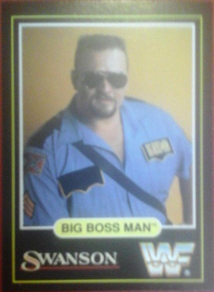 Big Boss Man Wrestling Cards 1991 Swanson WWF