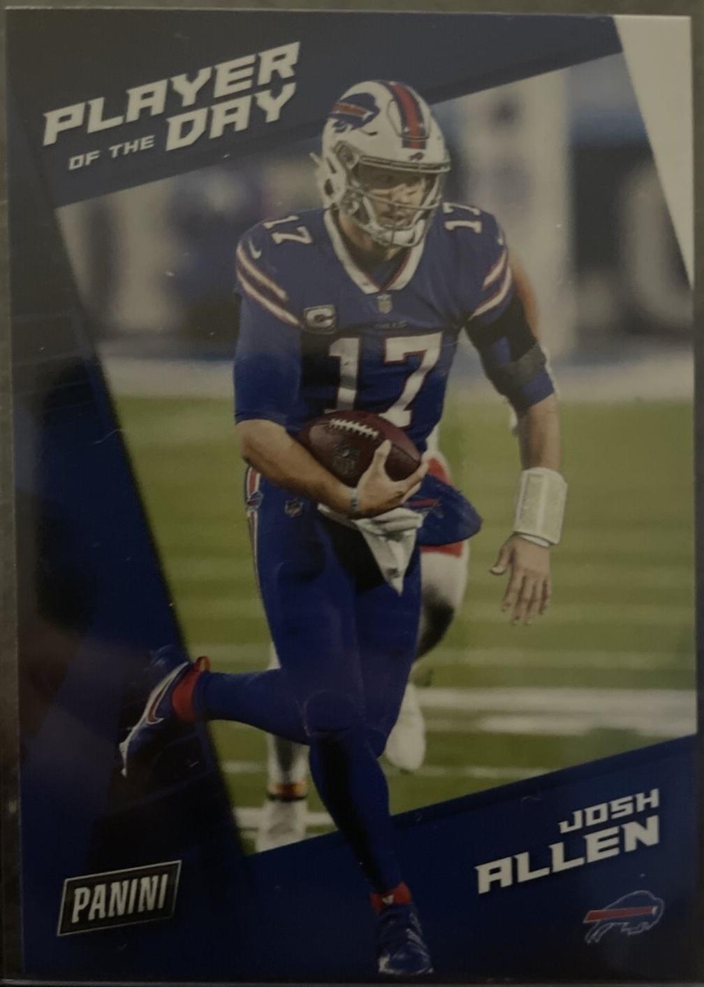 Josh Allen #5 Football Cards 2021 Panini NFL Player of the Day