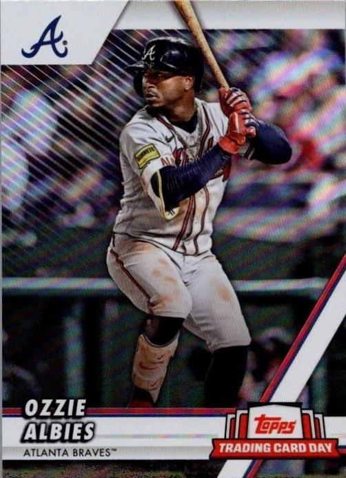 Ozzie Albies #ATL-2 Baseball Cards 2024 Topps National Trading Card Day SGA
