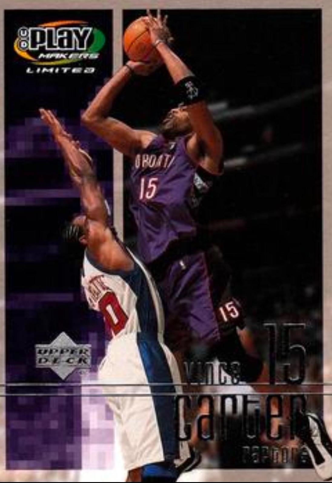 Vince Carter #91 2001 Upper Deck Playmakers Basketball