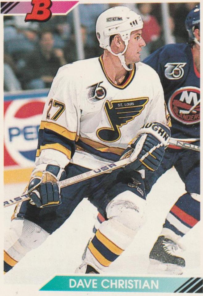 Dave Christian #6 Hockey Cards 1992 Bowman