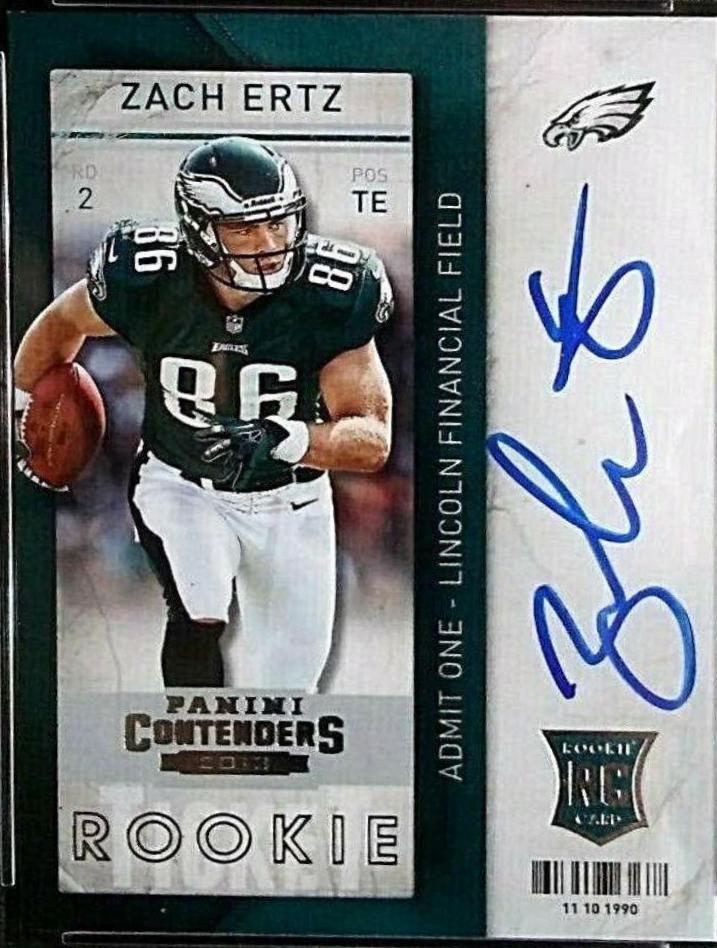 Zach Ertz [Running Autograph] #240