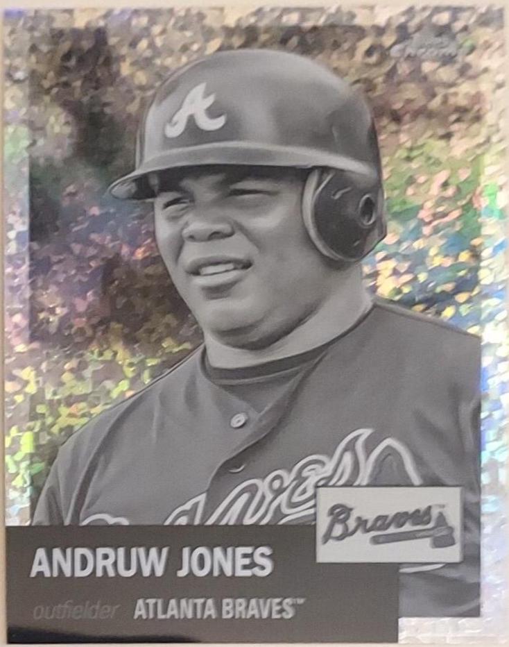 Andruw Jones [Black & White Mini-Diamond Refractor] #78