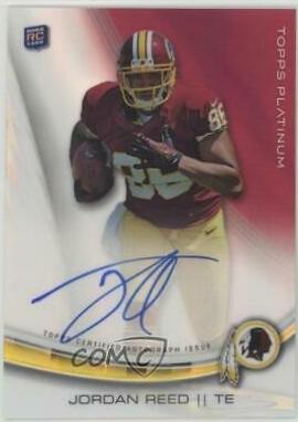 Jordan Reed #A-JRE Football Cards 2013 Topps Platinum Autograph