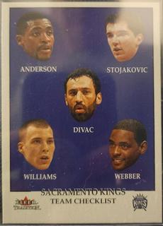 Sacramento Kings Checklist