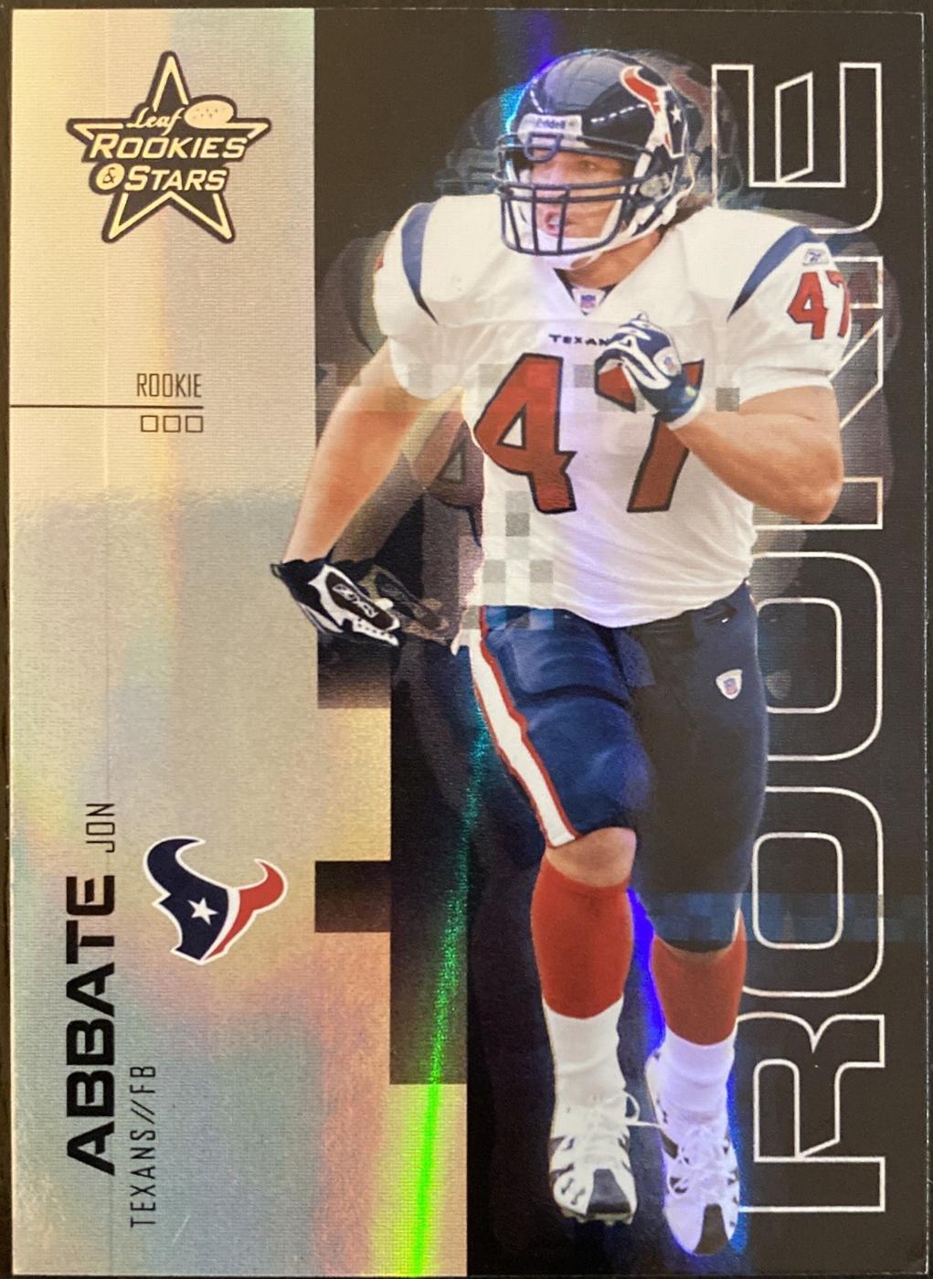 Jon Abbate #154 2007 Leaf Rookies & Stars Longevity Football