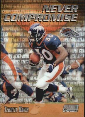 Terrell Davis #NC27 Football Cards 1999 Stadium Club Chrome Never Compromise