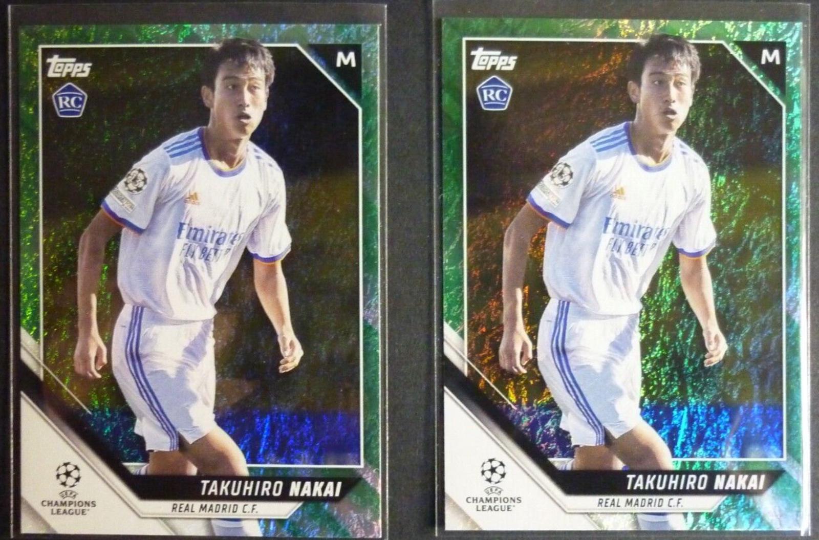 Takuhiro Nakai #64 Soccer Cards 2021 Topps UEFA Champions League Jade