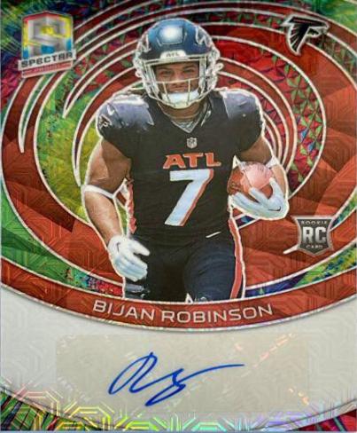 Bijan Robinson #39 Football Cards 2023 Panini Spectra Rookie Autograph Meta