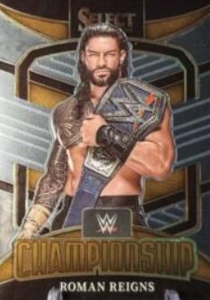 Roman Reigns #9 Wrestling Cards 2022 Panini Select WWE Championship