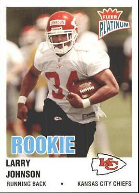 Larry Johnson #243 2003 Fleer Platinum Football