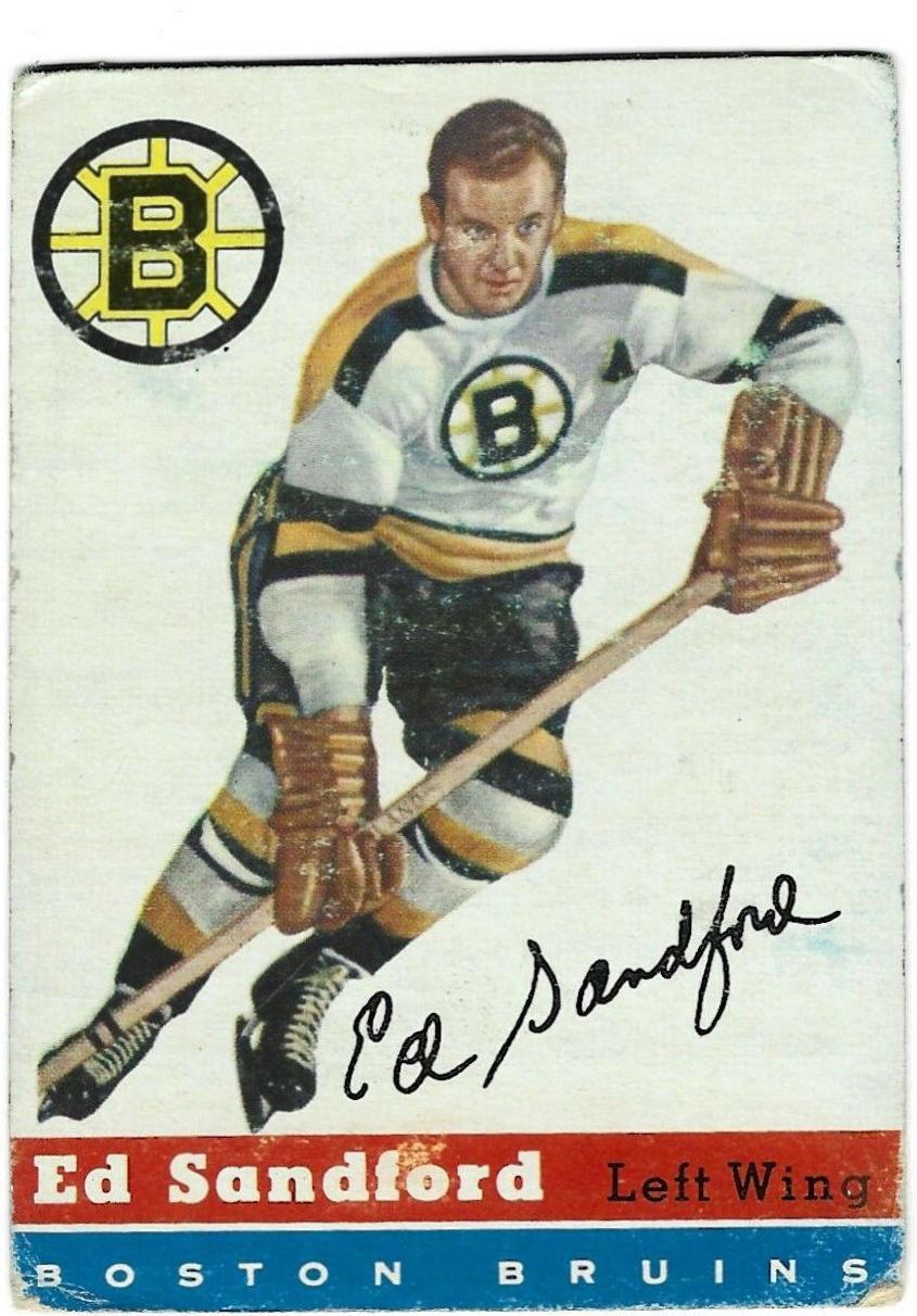 Ed Sandford #48 Hockey Cards 1954 Topps