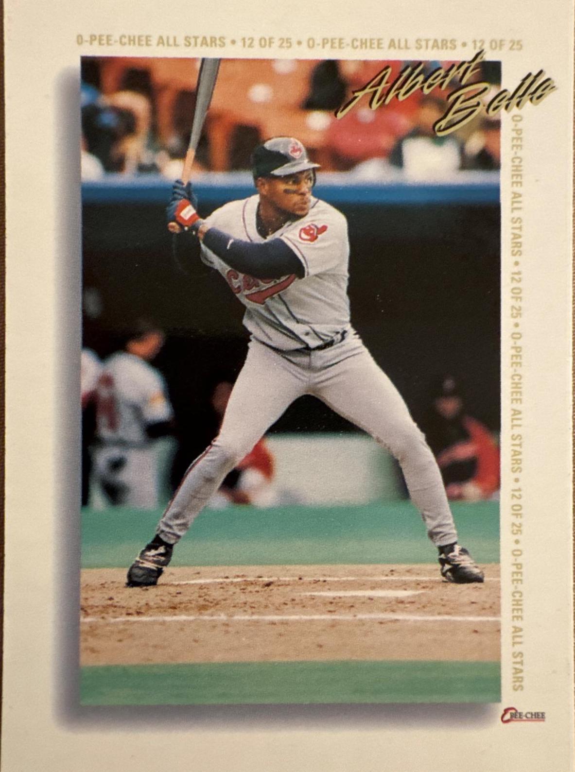 Albert Belle #12 1994 O Pee Chee All Star Redemption Card Baseball