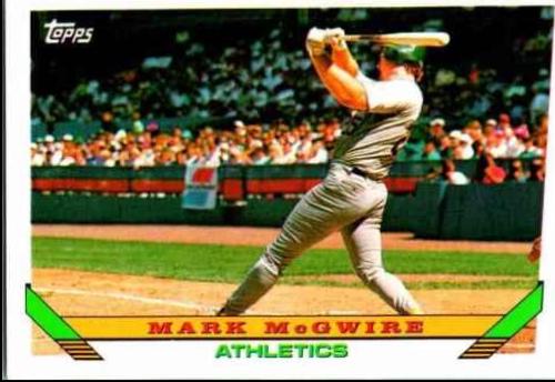 Mark McGuire #100 Baseball Cards 1993 Topps