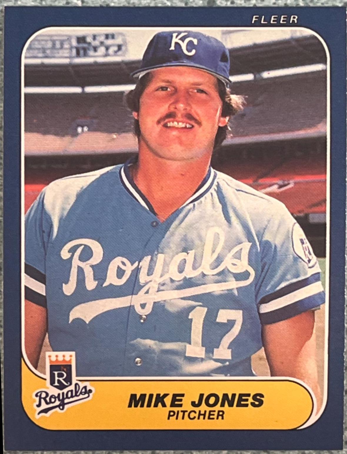 Mike Jones #12 Baseball Cards 1986 Fleer