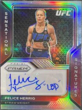 Felice Herrig #SS-FHG Ufc Cards 2021 Panini Prizm UFC Sensational Signatures