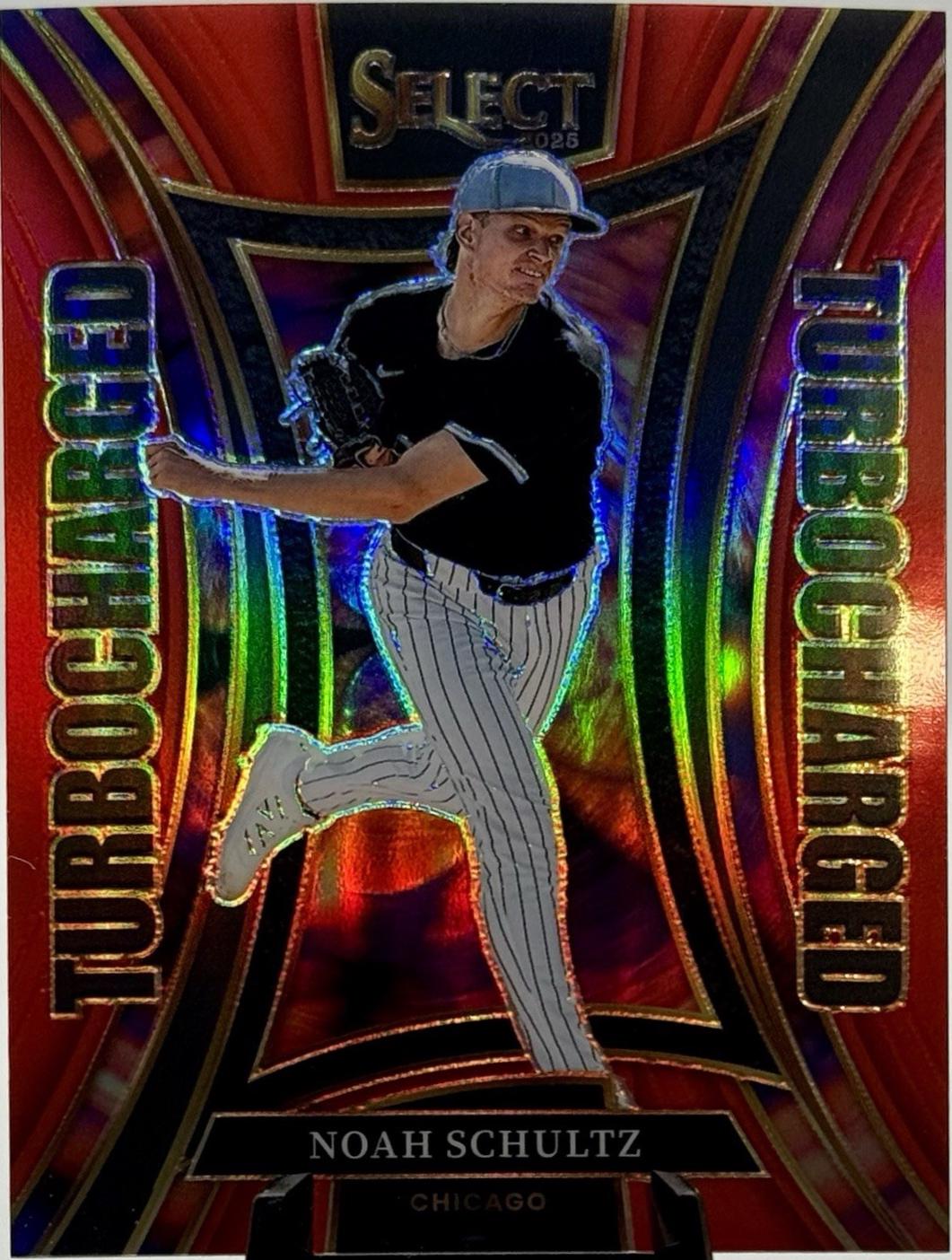 Noah Schultz #17 2025 Panini Select Baseball Turbo Charged