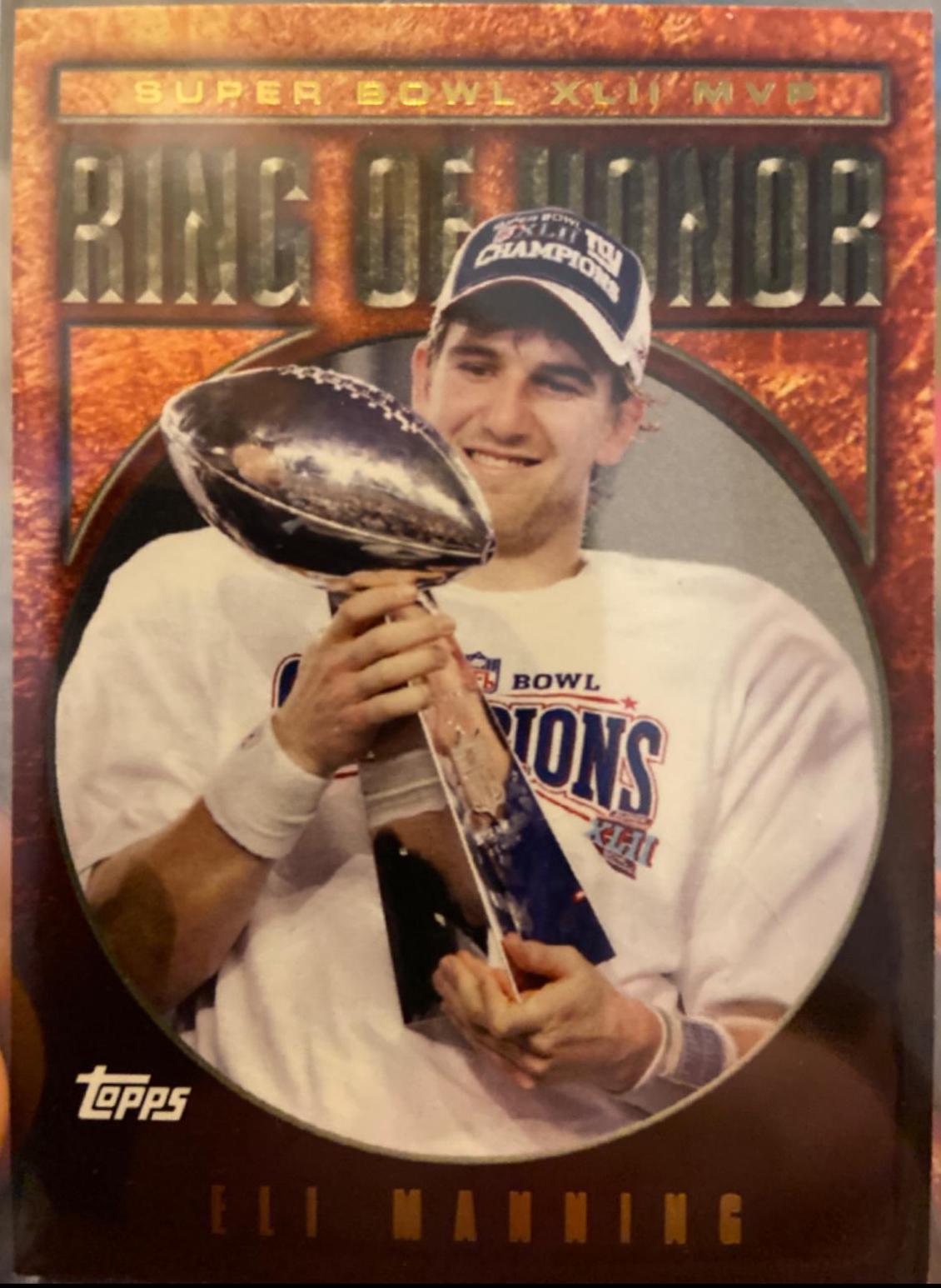 Eli Manning #RH42-EM Football Cards 2008 Topps Ring of Honor